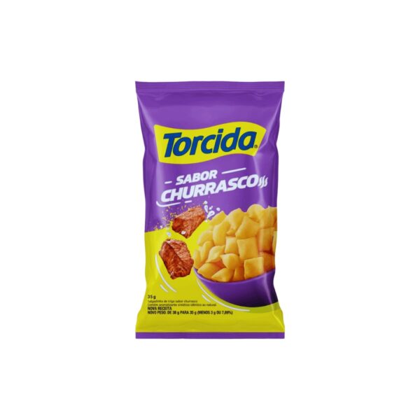 Salgadinho Sabor Churrasco 35g - TORCIDA