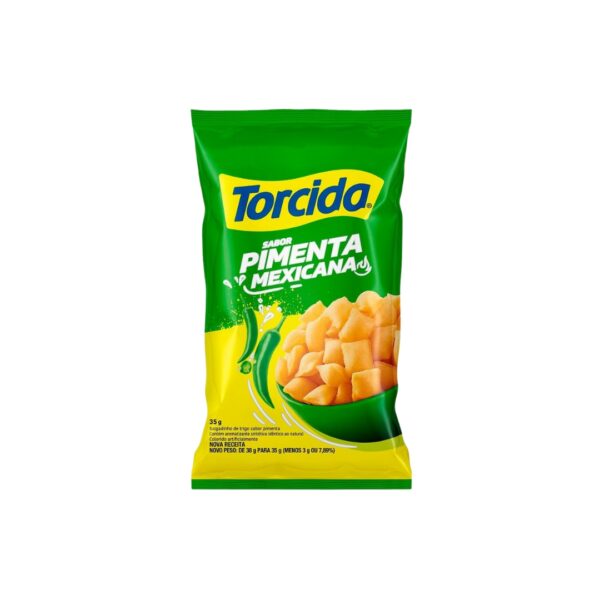 Salgadinho Sabor Pimenta Mexicana 35g - TORCIDA
