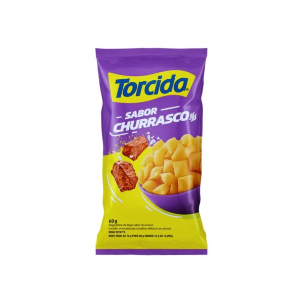 Salgadinho Sabor Churrasco 60g - TORCIDA